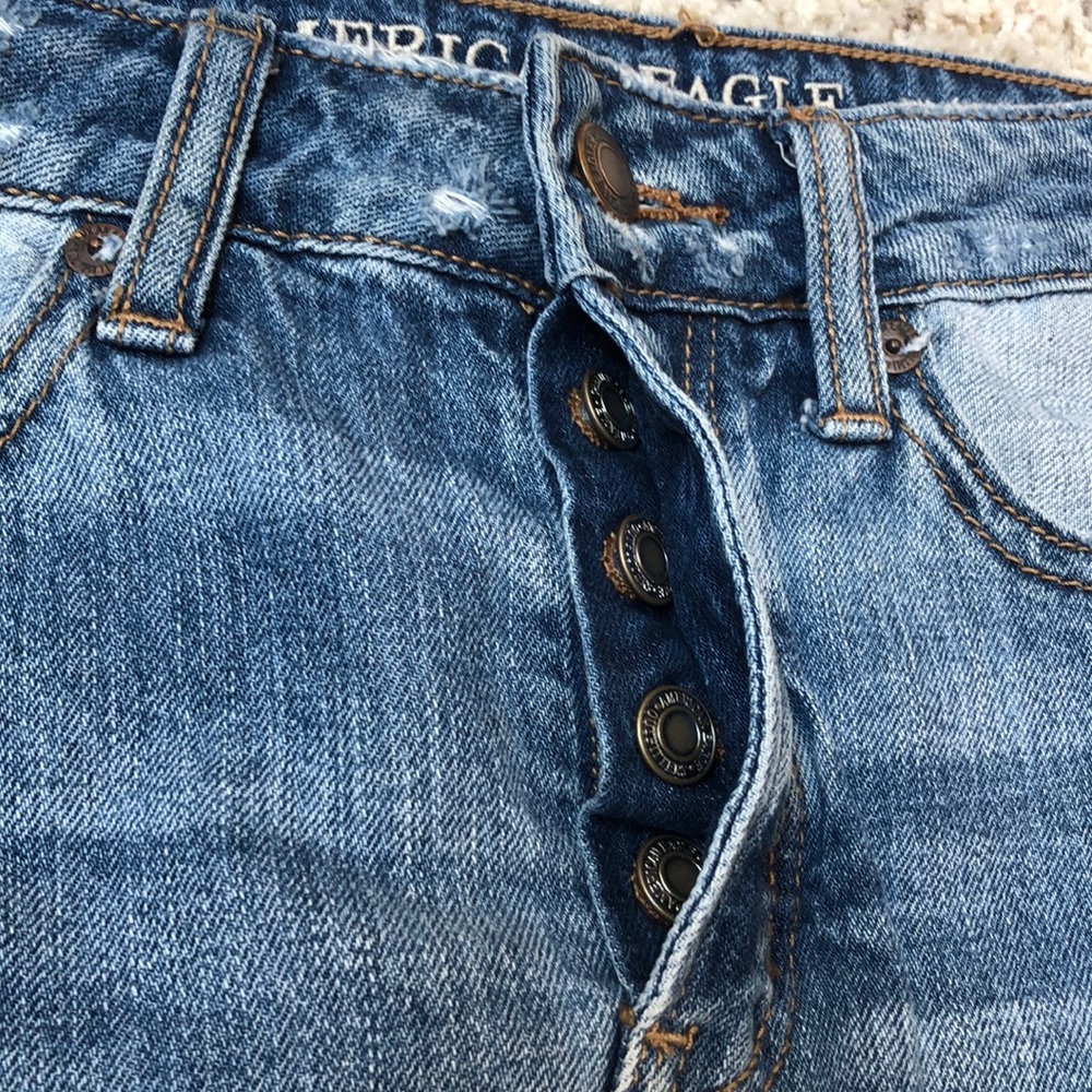 American Eagle Outfitters button-fly jean skirt - Picture 5 of 6